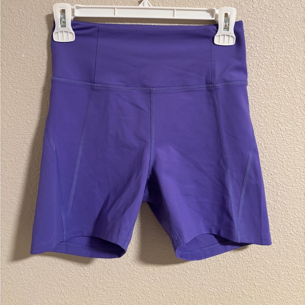 Girlfriend Collective Purple Bike Shorts size small